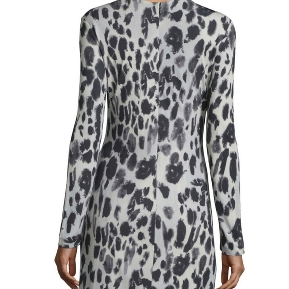 NWOT Nicole Miller Cheetah Print Long Sleeve Dress - Picture 5 of 11